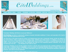 Tablet Screenshot of coteweddings.com